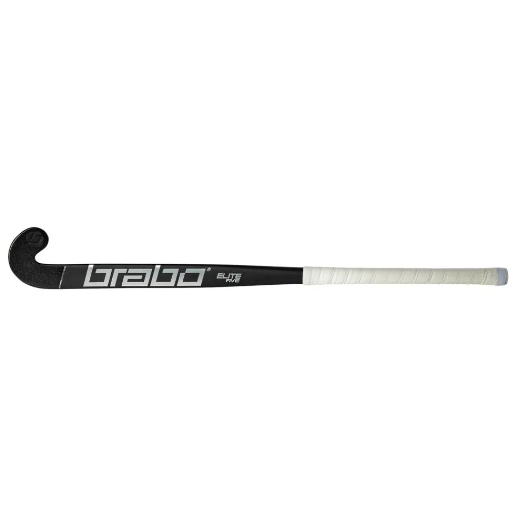 Elite 5 Carbon WTB Extreme Low Bow hockeystick black silver - 36,5 inch L*Brabo Clearance