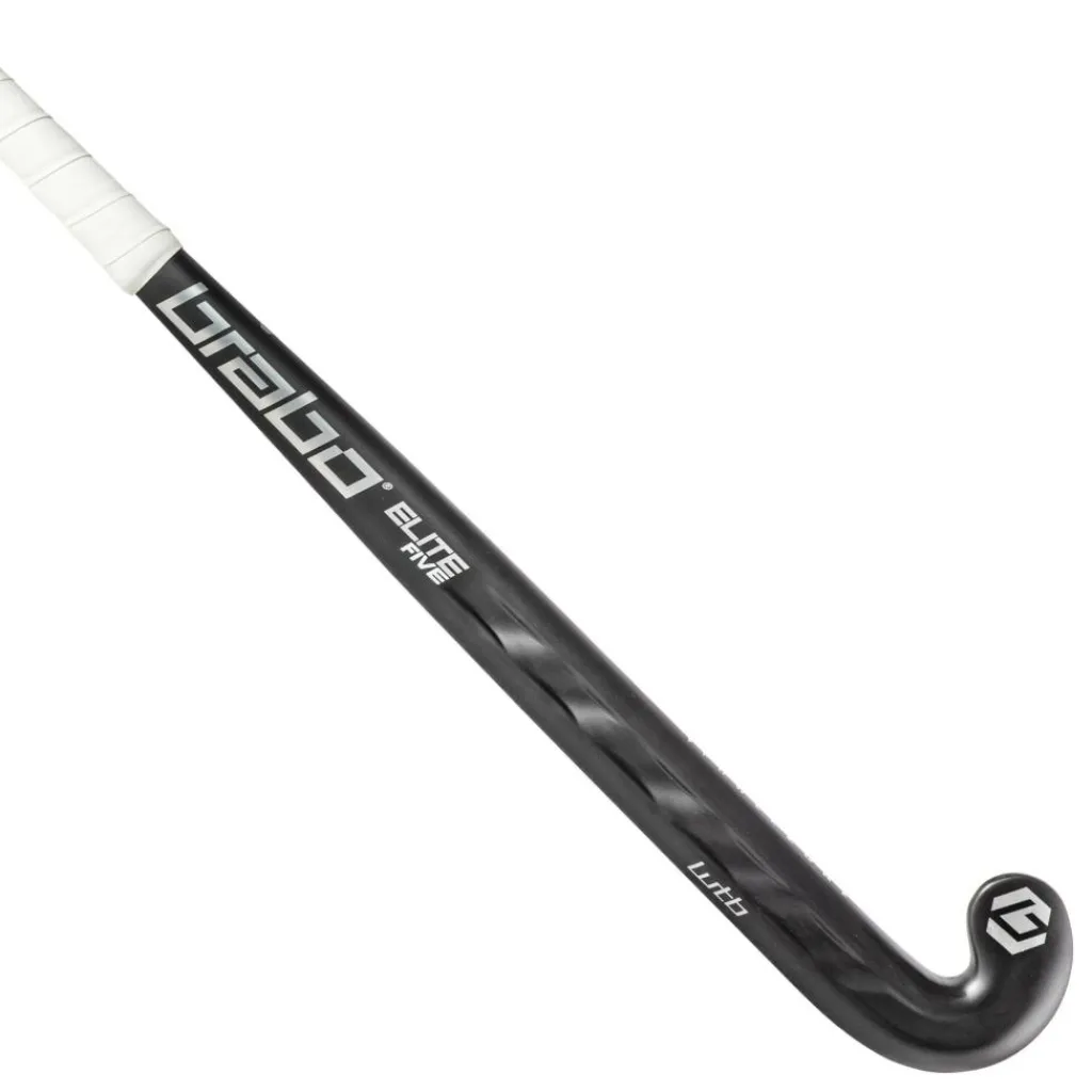Elite 5 Carbon WTB Extreme Low Bow hockeystick black silver - 36,5 inch L*Brabo Clearance