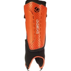 F4 Metallic scheenbeschermers met verwijderbare enkelsok junior oranje*Brabo Online