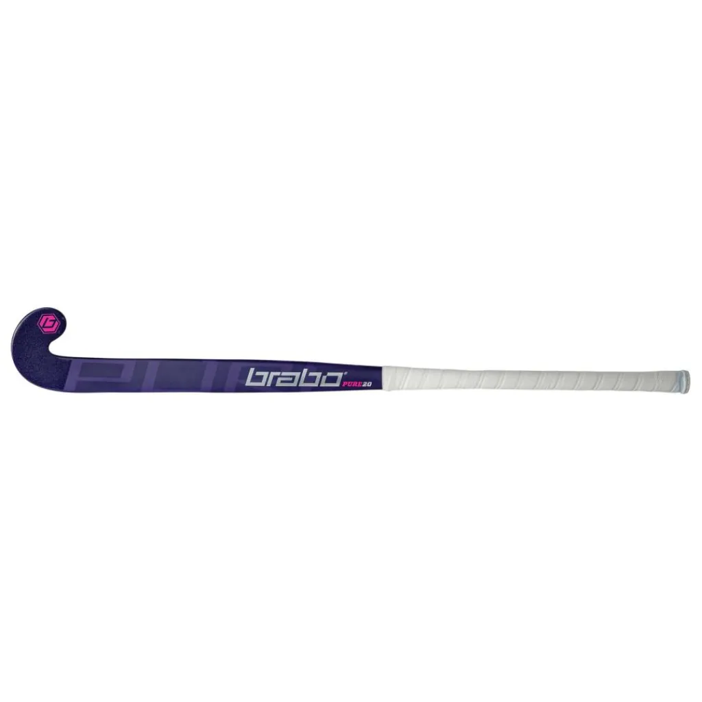 Pure 20 Low Bow hockeystick purple magenta - 36,5 inch*Brabo Discount