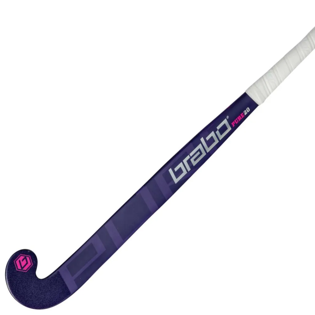 Pure 20 Low Bow hockeystick purple magenta - 36,5 inch*Brabo Discount
