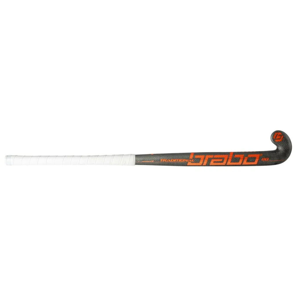 Traditional Carbon 80 Low Bow hockeystick grey carbon orange*Brabo Sale