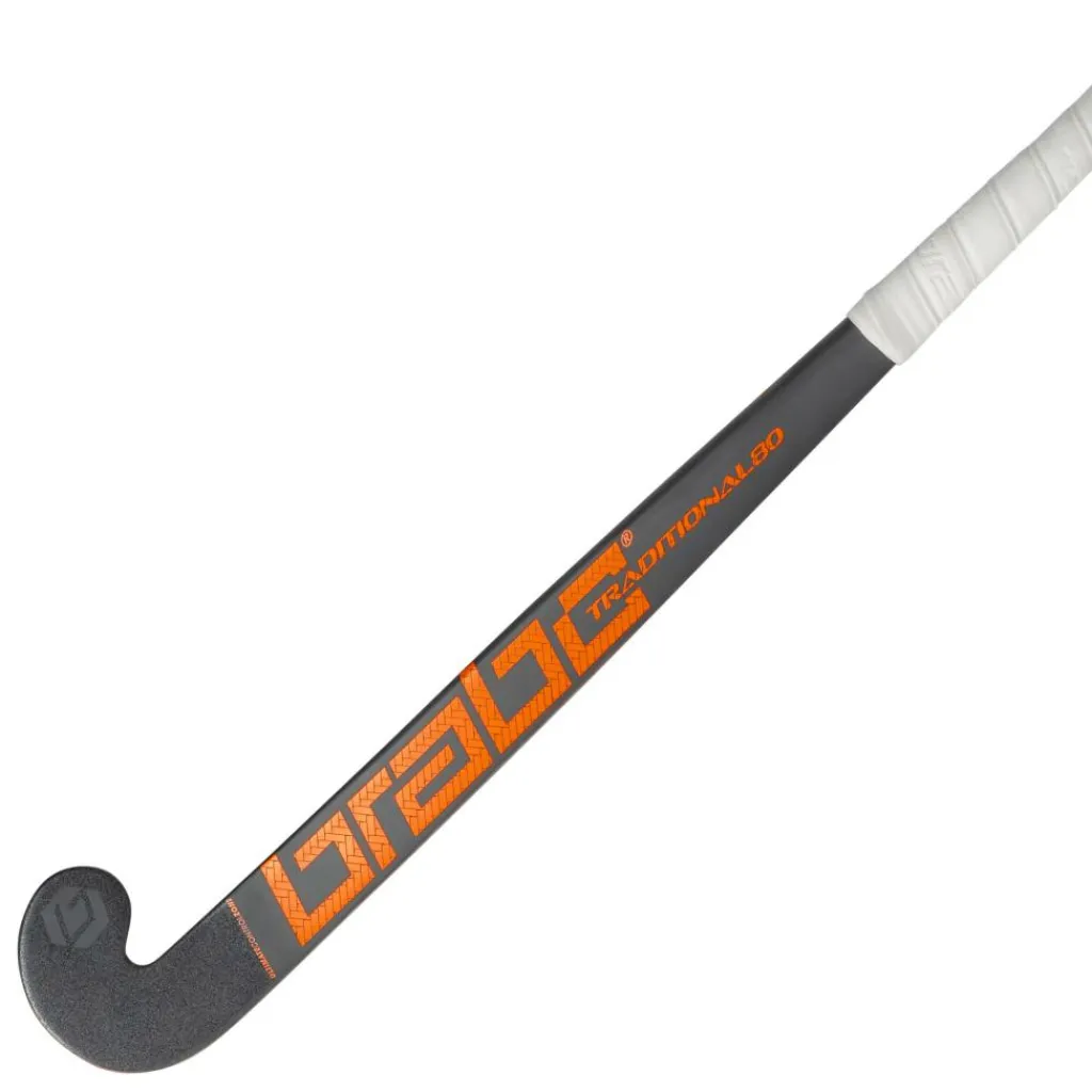Traditional Carbon 80 Low Bow hockeystick grey carbon orange*Brabo Sale
