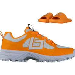 Tribute hockeyschoenen junior orange white inclusief slippers*Brabo Discount
