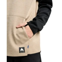 Crown hoodie heren summit taupe true black*Burton Hot