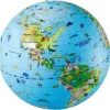  Wereldkaart met dieren opblaasbare bal 50 cm*Caly Toys Clearance