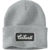 Cuffed Script Patch muts heather grey*Carhartt Discount