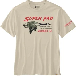 LFAB Graphic shirt heren oat milk*Carhartt Sale