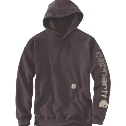 Logo Sleeve Graphic hoodie heren dark sepia*Carhartt Discount