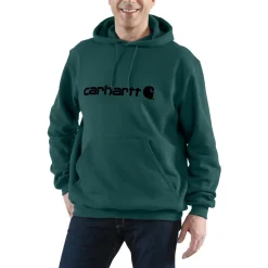 Marquette Logo hoodie heren greenstone*Carhartt Sale