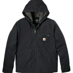Relaxed Fit Washed Duck Shepa Lined winterjas heren black*Carhartt Sale