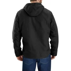 Relaxed Fit Washed Duck Shepa Lined winterjas heren black*Carhartt Sale