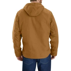 Relaxed Fit Washed Duck Sherpa Lined winterjas heren brown*Carhartt Outlet