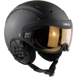 SP-6 Visor skihelm black structure*Casco Clearance