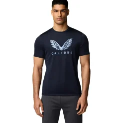 Adapt Short Graphic shirt heren midnight navy sky blue*Castore Discount