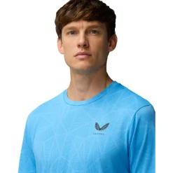 Engineered Knit shirt heren cool blue black*Castore Outlet