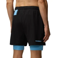 Flow 2-in-1 short heren black cool blue*Castore New