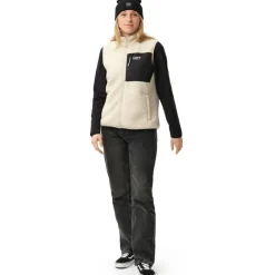 Pile bodywarmer dames off white*ColourWear Online