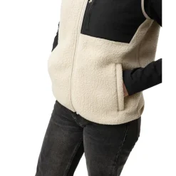 Pile bodywarmer dames off white*ColourWear Online