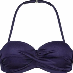 Satin Navy Padded Wired bikini top dames*Cyell New