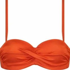 Satin Tomato Padded Wired bikini top dames*Cyell Clearance