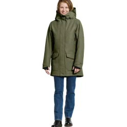 Frida winterjas dames deep green*Didriksons Online