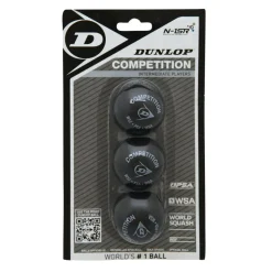 Competition squashbal black 3-pack*Dunlop Best