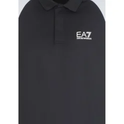 6DPF06-PJPCZ tennispolo heren black*EA7 Outlet