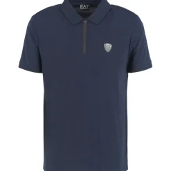 Train Premium Shield polo heren blue*EA7 Sale