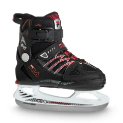 X One Ice 20 verstelbare ijshockeyschaatsen junior black red*Fila New