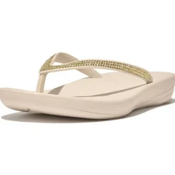 iQushion Sparkle slippers dames stone beige*Fitflop Outlet