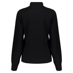 42550-21 Solid Jacquard sweater dames black*Geisha Best