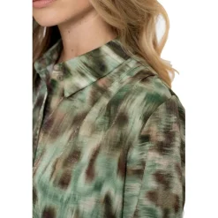 blouse dames green brown*Geisha New