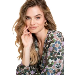 blouse dames lila green*Geisha