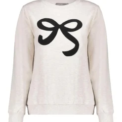 sweater dames beige melange black*Geisha Hot