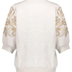 sweater dames beige melange*Geisha New