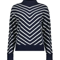 sweater dames navy off white*Geisha Sale