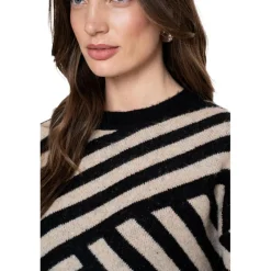 sweater dames sand black*Geisha Discount