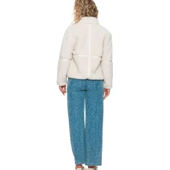 teddy winterjas dames off-white*Geisha Sale