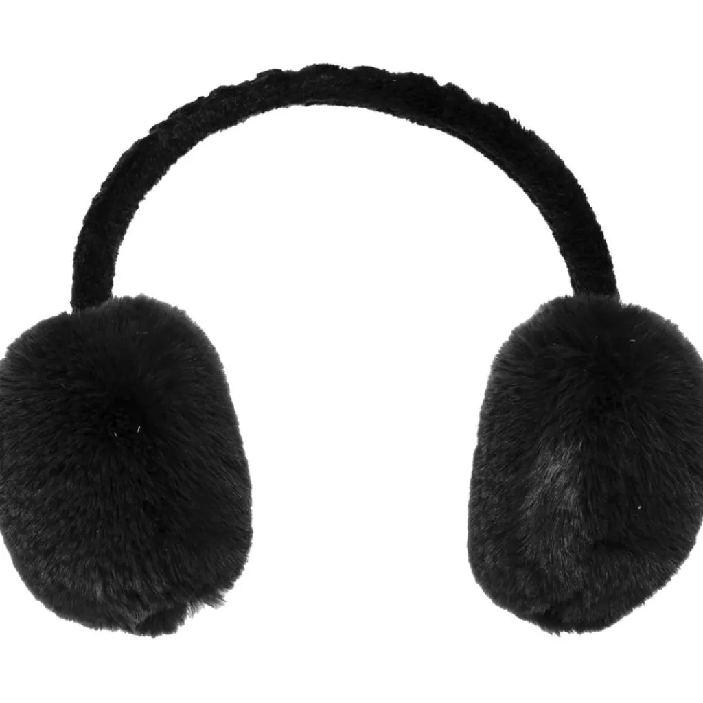 FLUFFY oorwarmers dames black*Goldbergh Clearance