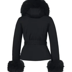 GISELLE FAUX softshell winterjas dames black*Goldbergh Online