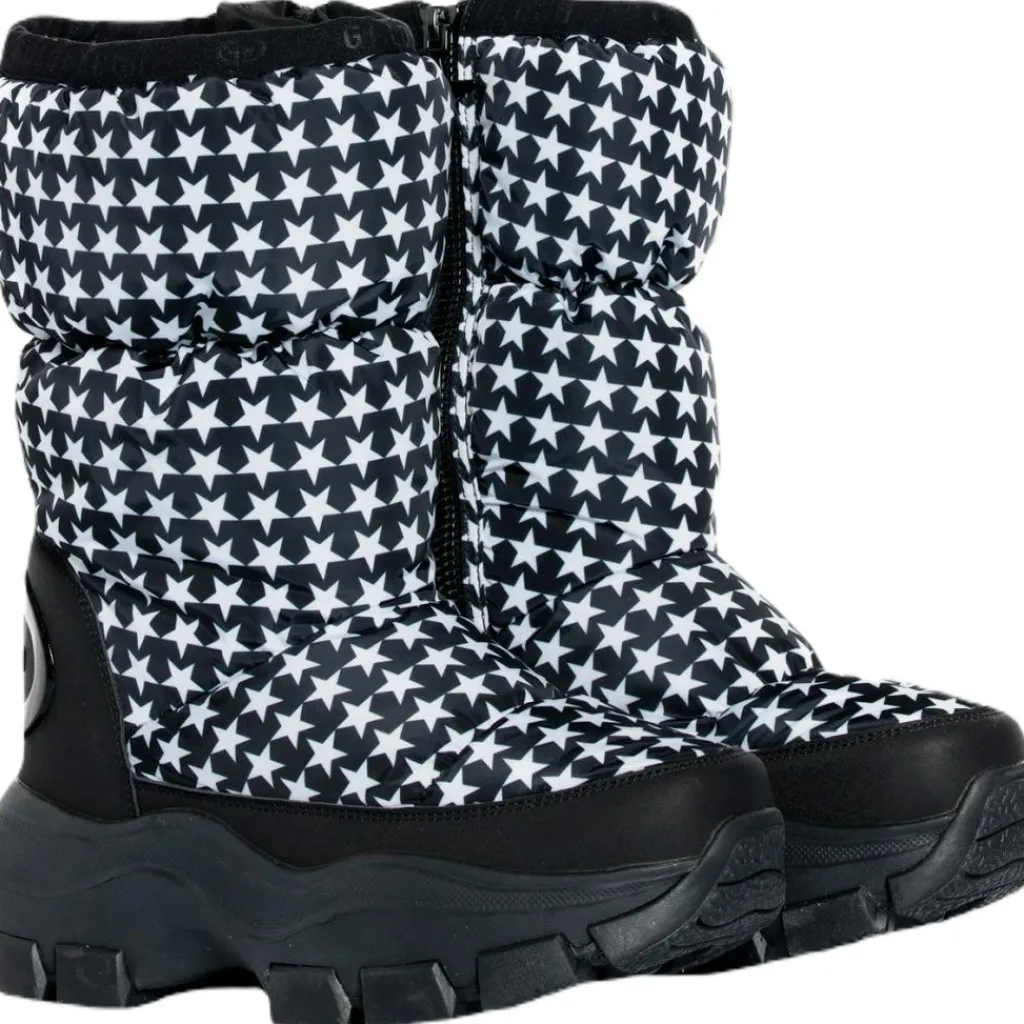 Power Puffy snowboots dames black white*Goldbergh Discount