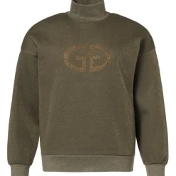 SIZZLE sweater dames dark olive lurex*Goldbergh New