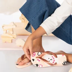 Kids Top Pets Ballet slippers junior rose golden  blush*Havaianas New