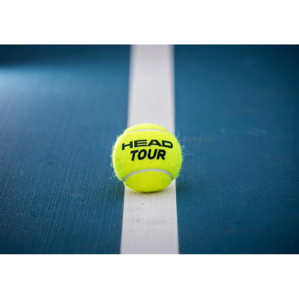 TOUR XT tennisballen 4-pack geel*Head Online