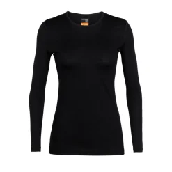 200 Oasis LS ronde hals thermoshirt dames black*Icebreaker Best