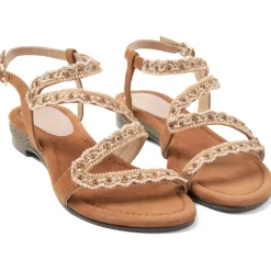 Camila sandalen dames cognac*Lazamani Online