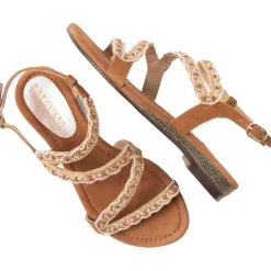 Camila sandalen dames cognac*Lazamani Online
