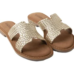 Flor slippers dames gold*Lazamani Discount