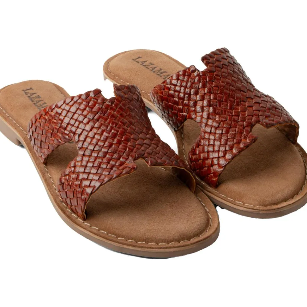 Flor slippers dames tan*Lazamani Sale